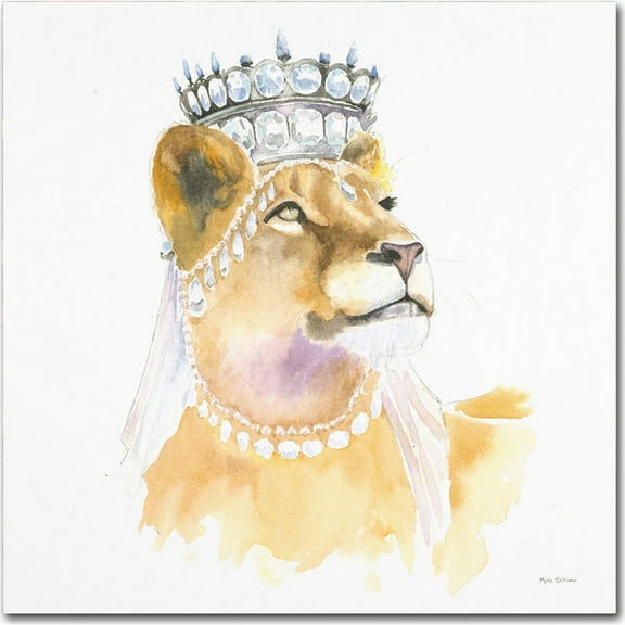 Trademark Fine Art "Jungle Royalty II Crop" Canvas Art by Myles Sullivan