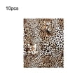 thumbnail image 4 of Bearachild 10 piezas de retazos con estampado de leopardo resistentes al desgaste, dulce regalo, costura, tocados, telas acolchadas, tela DIY tipo 5 De coser tipo 7 Bearachild HA062137-07B, 4 of 6