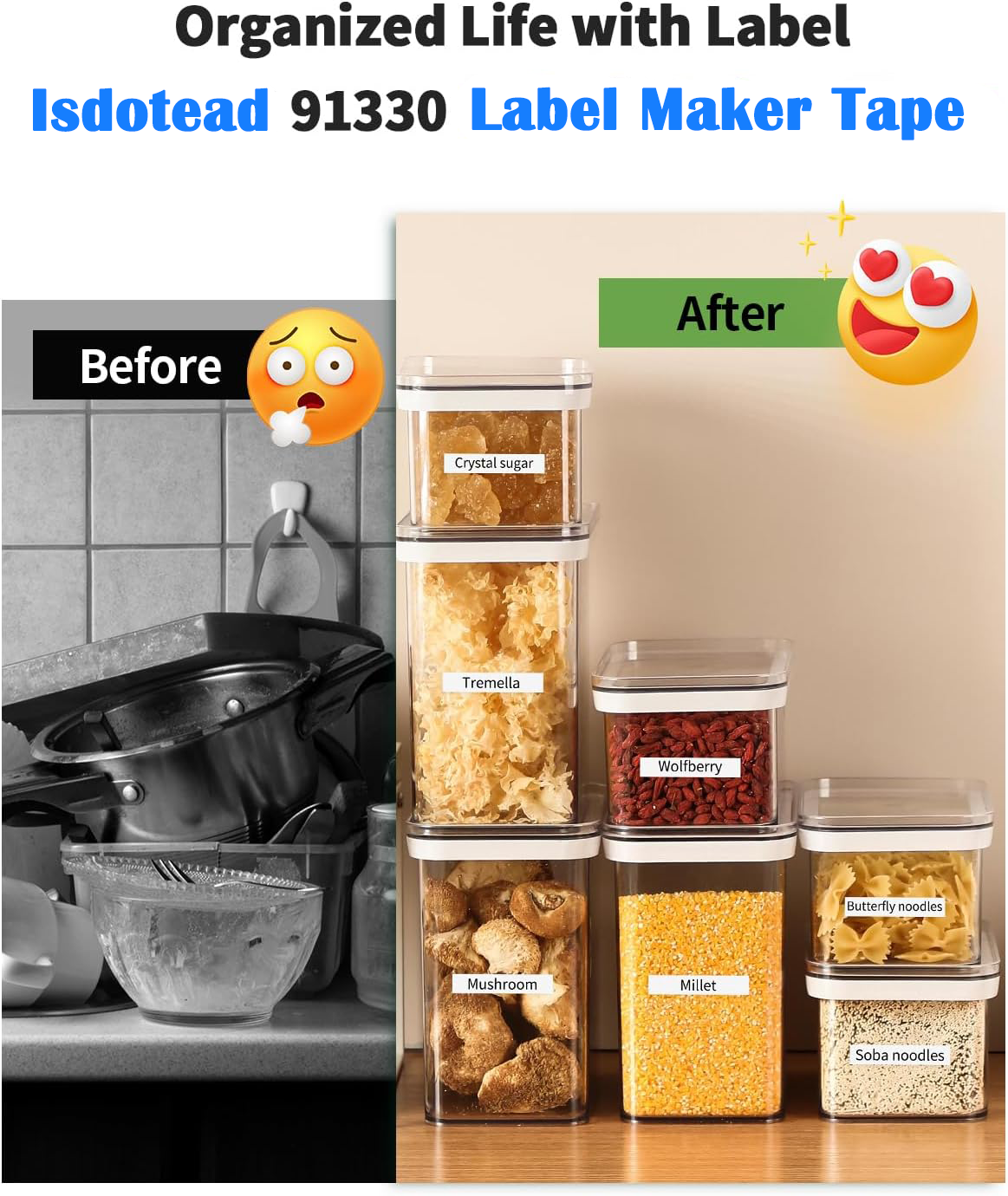 Isdotead 10-Pack DYMO LetraTag Compatible Label Tape Refills photo 2