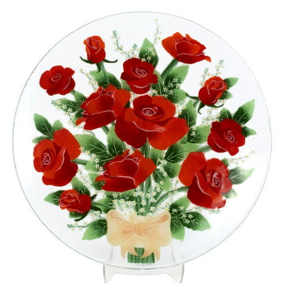 Pavilion- Rose Floral 14" Round Serving Plate