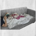 thumbnail image 5 of Ballet Soft Flannel Fleece Throw Blanket, Close up Hand Drawn Ballerina Shoes on Feet, Cozy Plush for Indoor and Outdoor Use, 50" x 70", White Pink Pale Peach, by Ambesonne, 5 of 5