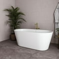thumbnail image 3 of 59" Streamline NDR-362-11-WH Soaking Glossy White Freestanding Tub With Internal Drain in Glossy White, 3 of 4