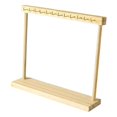 thumbnail image 4 of FVDPWYE Necklace Display Holder Jewelry Display Rack Wood Anti Slip Base Necklace Hanger 12 Hooks, 4 of 7