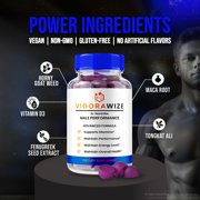 (3 Pack) Vigorawize Gummies – Official Vigorawize All-Natural Gummies for Physical Health & Overall Well-Being, Premium Vigora Wize Gomitas for Energy, Vitality & Wellness Support (180 Gummies)