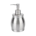 thumbnail image 2 of Dispensador de jabón tipo prensa, baño multifuncional Prensa manual Dispensador de jabón manual Botella de emulsión de acero inoxidable Artesanía excepcional, 2 of 8