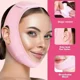 thumbnail image 2 of Vendaje adelgazante para mentón y mejillas, moldeador en V, mascarilla de estiramiento facial, banda antiarrugas, mascarilla para dormir, belleza y salud., 2 of 6