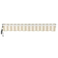 thumbnail image 4 of Awntech 16' x 10' Maui Left Motorized Patio Retractable Awning, Linen/White Stripe, 4 of 6