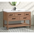 thumbnail image 6 of Ari Kitchen & Bath Betty 55" Solid Wood Bathroom Vanity in Weathered Brown, 6 of 8