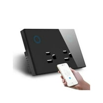 Melery WIFI Smart Wall Socket - US Plug, Power Monitoring & Touch Switch, Tuya App Enabled, Wireless Remote Control