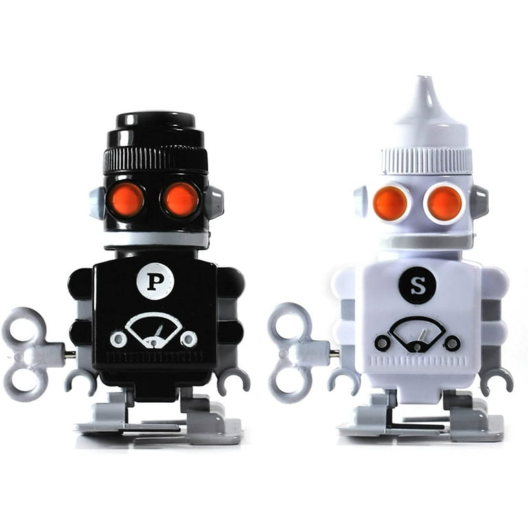 SUCK UK Wind up Robot Salt Pepper Shakers
