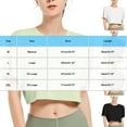 thumbnail image 3 of Ltctricy Crop Tops for Women Summer Short Sleeve Crew Neck Cropped Casual Loose Workout T Shirts Athletic Yoga Tees, 3 of 4