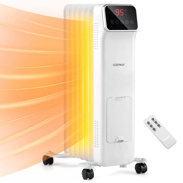 Costway 1500W Oil Filled Radiator Heater with Remote Control