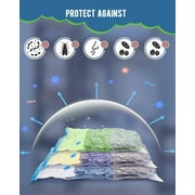 Vacuum Storage Bags with Pump, Space Saver Vacuum Seal Storage Bags 6-Pack Sealer Bags for Clothes, Clothing, Bedding, Comforter, Blanket, 32x24
