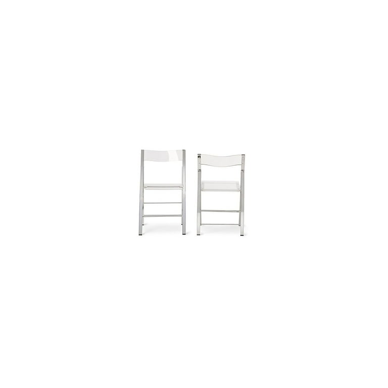 Baxton Studio Acrylic Foldable Chair Baxton Studio Acrylic Foldable Chair
