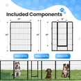 thumbnail image 3 of Parque infantil para perros Simple Deluxe de 40 pulgadas y 16 paneles para interiores y exteriores, 3 of 7