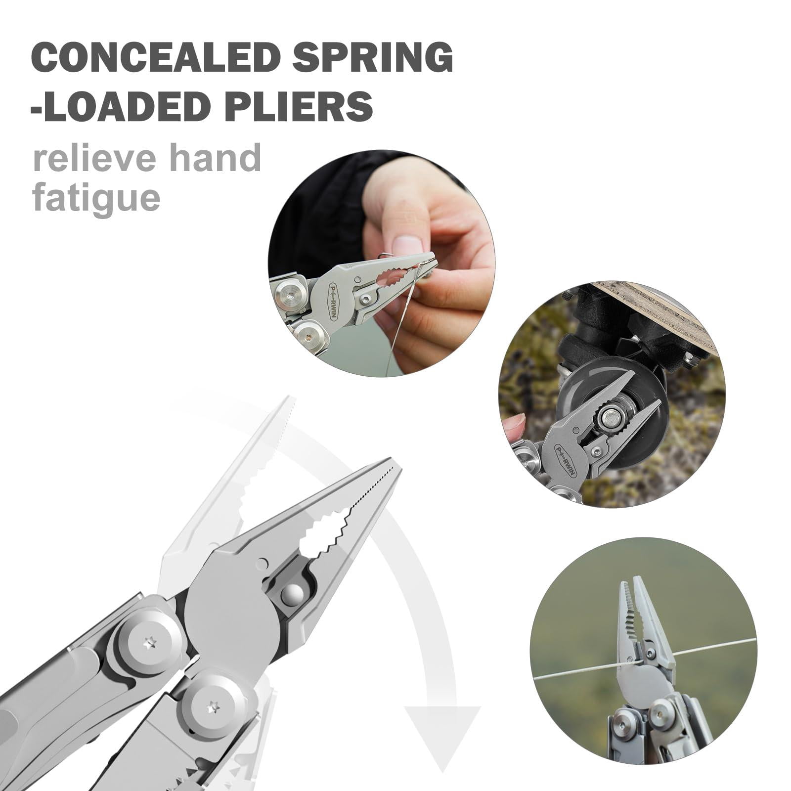 Multitool Stainless Steel Multi-tool Pliers 22-in-1 With Safety Locking  Pocket Bottle Opener Edc Equipment Clip For Camping And Hiking.