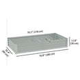 thumbnail image 3 of Outsunny 6x3x1ft Galvanized Raised Garden Bed, Open Bottom, Silver, 3 of 10
