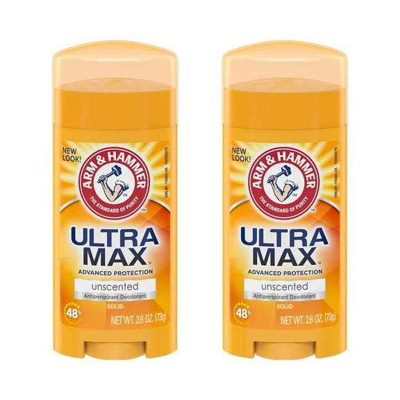 ULTRAMAX Anti-Perspirant Deodorant Solid Unscented 2.60 oz Pack of 2
