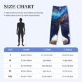 thumbnail image 4 of Picia Moonlit Blue Wolf Mens Soft Woven Cotton Elastic Waistband Sleep Pajama Pant Lounge Sleep Pant With Pockets And Drawstring-X-Large, 4 of 9