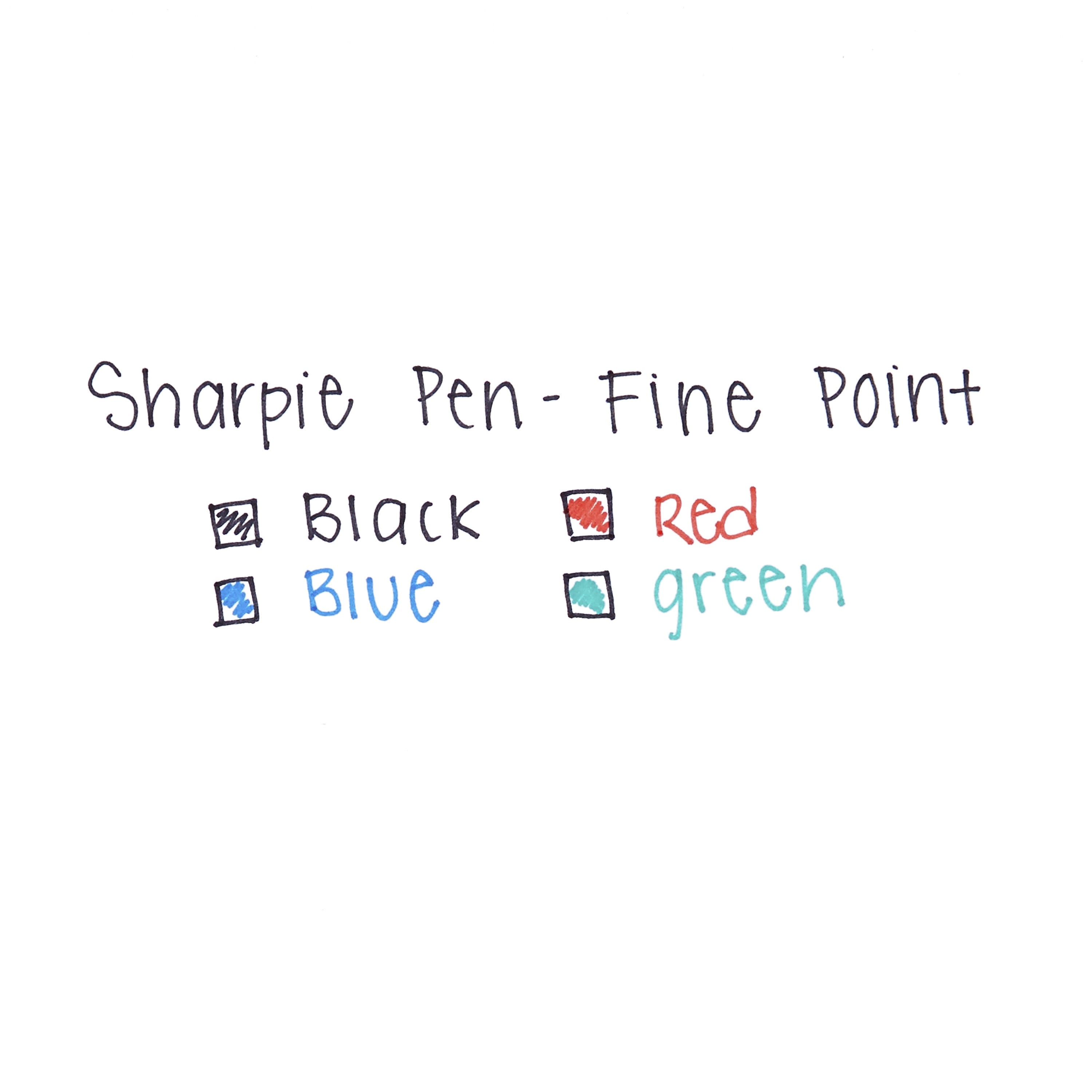 Sharpie® Fine-Point Pens, Fine Point, 0.4 mm, Black Barrels, Assorted Ink  Colors, Pack Of 4 - Zerbee