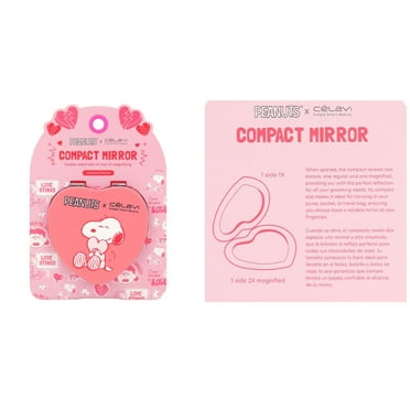 CELAVI x PEANUTS HEART SHAPED SOFT TOUCH COMPACT MIRROR