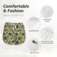 thumbnail image 4 of Balery Pineapples Palm Leaves Pantalones cortos deportivos para mujer con forro y dos bolsillos, elásticos, para entrenamiento, gimnasio, yoga-Medium, 4 of 7