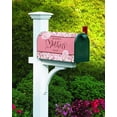 thumbnail image 3 of Happy Mother''s Day Magnetic Mailbox Covers 21"x25.5",Spring Flowers Floral Mother''s Day Mailbox Wraps Standard Size White Pink Plaid Post Letter Box Cover for Garden Yard Home Patio Decor, 3 of 7