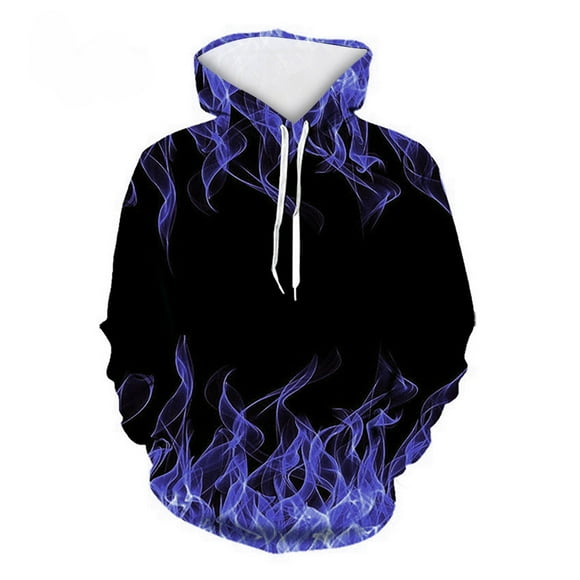 fartey 3D Realistic Fashion Hoodies for Men Long Sleeve Drawstring Hip Hop Adult Youth Teen Hooded Tops with Pockets Clothes