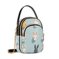 thumbnail image 7 of FORMRS Crossbody Bag for Women Quilted Travel Shoulder Cell Phone Purse with Chain Strap Handbag, Green Cute Rabbits, 7 of 7
