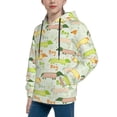 thumbnail image 2 of Haiem Dachshund Dog Puppy Pattern Boys Hoodie, Youth Pullover Hooded Sweatshirt, Kangaroo Pocket Hoodie for Kids Girls -Large, 2 of 6