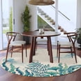 thumbnail image 3 of Turquoise Jellyfish Coastal Round Area Rug 6Ft Washable Circle Rugs for Bathroom Office, Summer Ocean Seaweed Rustic Non-Slip Carpet Floor Mats Indoor Outdoor Carpet Runner Aesthetic Home Decor, 3 of 8