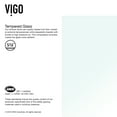 thumbnail image 3 of VIGO Rialto 34 in. W x 58 in. H Hinged Frameless Tub Door in Chrome with 5/16 in. (8mm) Clear Glass, 3 of 11