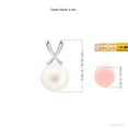 thumbnail image 3 of ANGARA Classic Freshwater Cultured Pearl Cross V-Bale Pendant in 14K White Gold for Women | June Birthstone, Birthday, Anniversary, Jewelry Gift for Women | Pearl Necklace, 3 of 7