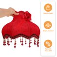 thumbnail image 3 of unbranded Pantalla De De Pie Con Encaje Y Tela Roja Ideal Para Y Oficina, 3 of 6