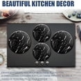 thumbnail image 6 of Stove Burner Covers, Metal Cover for Electric Gas Stove Burner,Black and Golden Marble,8 and 10 Inch,Set of 4black marbe with white pattern,8 and 10 Inch,Set of 4, 6 of 8