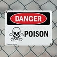 thumbnail image 5 of (2 Pack) Poison OSHA Danger Sign 18 Inch X 12 Inch Indoor / Outdoor Rust-Free Aluminum Metal Signs for Workplace, Workshop, and Construction Site, Made in the USA, 5 of 8