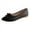 Black, variant on Women's Leather Square Toe Ballet Flats Pointed Toe Mesh Flats,comfortable Slip on Purple Dress Shoes