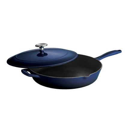 Tramontina Gourmet Enameled Cast Iron Covered Skillet - Gradated