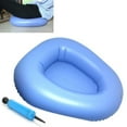 thumbnail image 2 of Inflatable Bedpan Compatible with Bedridden Patient Aid, Portable Toilet Ergonomic Curved Edges, Smooth Surface, PVC Material, Foldable Storage, ComCompatible withtable, 2 of 5