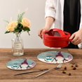 thumbnail image 7 of GZHJMY Cute Christmas Gnome Trivets Pot Holders Set of 2, Hot Pads 7.09"+9.45",Table Mats,Placemats Set for Cooking and Baking, Cotton Braided Hot Pads, 7 of 7