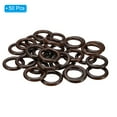 thumbnail image 3 of Unique Bargains 50mm Natural Wooden Rings, 50 Pack Wood Ring Round Linking Rings Wood Loop Circle for Craft, Dark Brown, 3 of 8