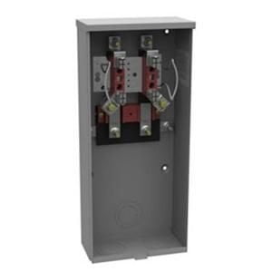 Milbank U9090-O 1 Phase Ringless Meter Socket 4 Jaw 1 Position 200 Amp