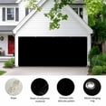 thumbnail image 2 of Black Garage Door Cover Banner 6 x 13 FT, Solid Color Farmhouse Black Garage Door Curtains Backdrop with Grommets for Indoor Outdoor Wall Party Porch Yard Decorations Background, 2 of 9