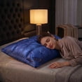 thumbnail image 4 of 2Pcs Hotel Collection Luxury Twist Bed Pillows, Ultra Soft Microfiber Shell, Premium Down Alternative Filling, Supportive for All Sleep Positions Blue Queen Size, 4 of 4