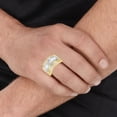 thumbnail image 2 of Floreo 10k Yellow Gold and White Gold Last Supper CZ Ring, 2 of 3