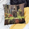 thumbnail image 2 of BANET  Throw Pillow Cushion Cover, Italian Streets in Countryside with Traditional Brick Houses Old Tuscan Prints, Decorative Square Accent Pillow Case 20x20in, 2 of 5