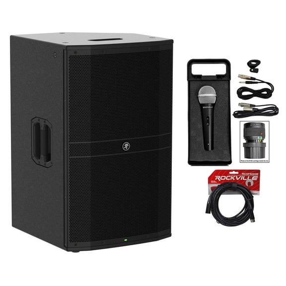 Mackie DRM215 1600w 15" Professional Powered Active DJ PA Speaker Microphone