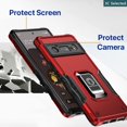 thumbnail image 3 of Funda Google Pixel 6 Pro 7 7Pro 7a Case Anticaída Pata De Apoyo Incorporada Proteger La Pantalla Airbag A Prueba De Choques Proteger La Cámara, 3 of 4
