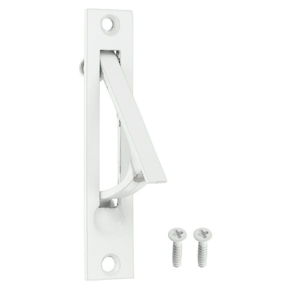 Uxcell Pocket Door Handles, 304 Stainless Steel Door Edge Pull, Pocket Door Hardware for Sliding Cabinet, Home, Office, Hotels, White
