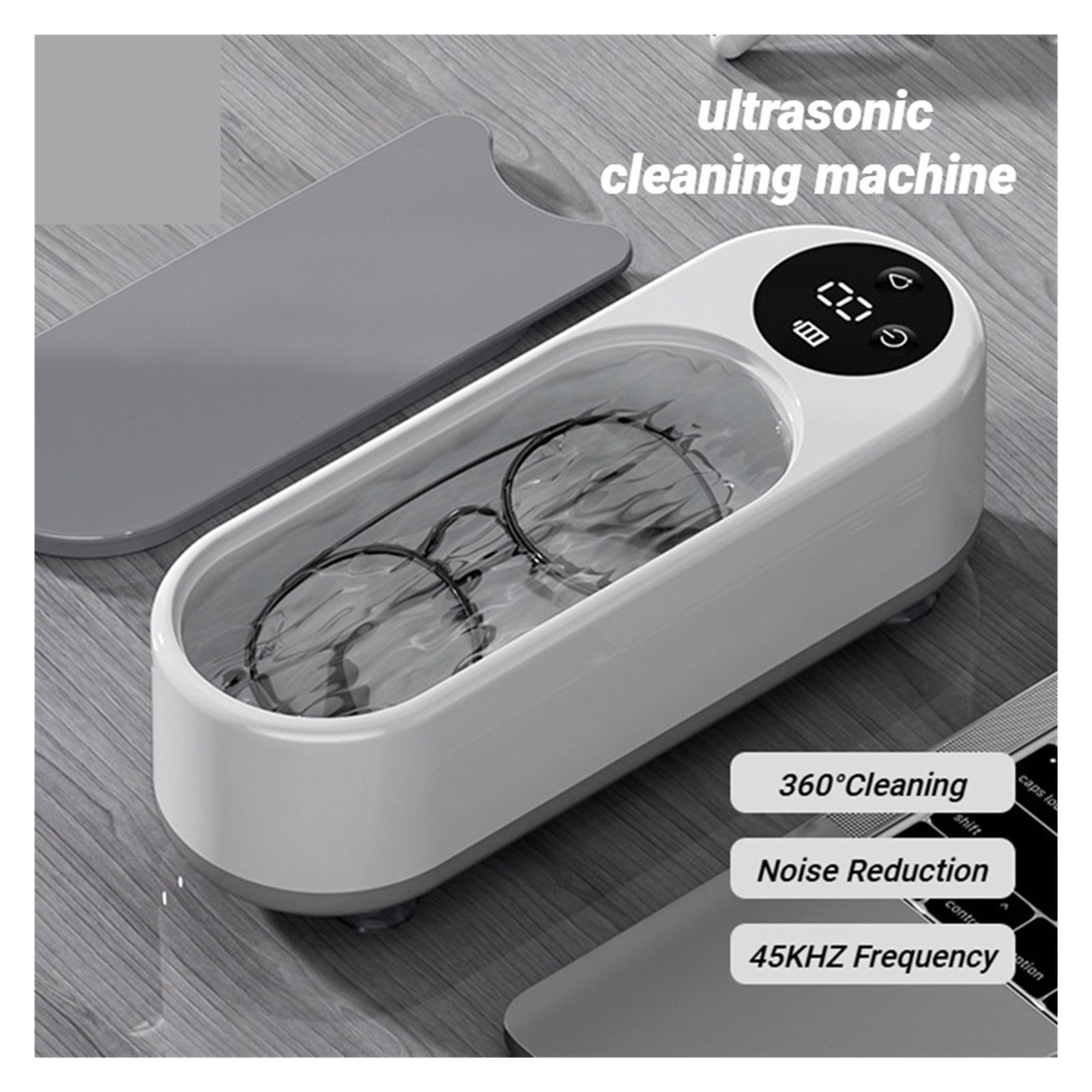 Portable Household Cleaning Machine Clean Ultrasonic Cleaner Jewelry Cleaner Machine for Ring Glasses Makeup Brush